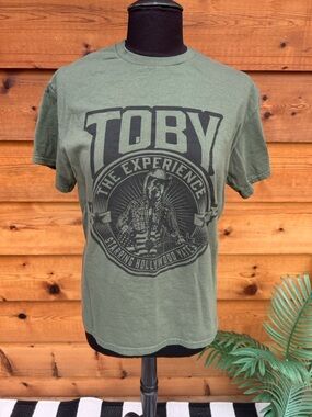 Gildan Olive Green Toby The Experience Graphic Tee
